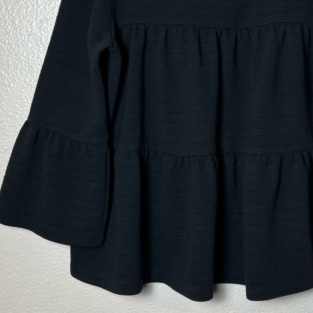J.Crew Button-Back Tiered Bell-Sleeve Top Woman's Size Medium - Picture 14 of 16